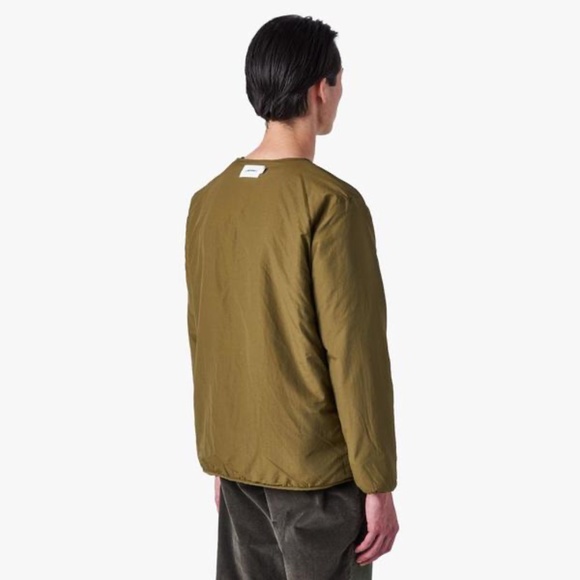 Livestock Reversible Fleece Cardigan - Green/Brown Plaid - Picture 5 of 11